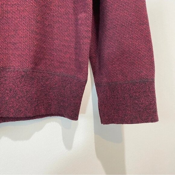 Robert Graham Men's XL Pullover 1/4 Zip Knit Burgundy Sweater - Picture 2 of 16